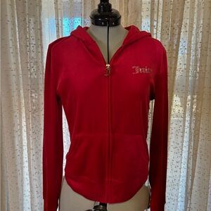 Small Women's Red Hooded Jacket